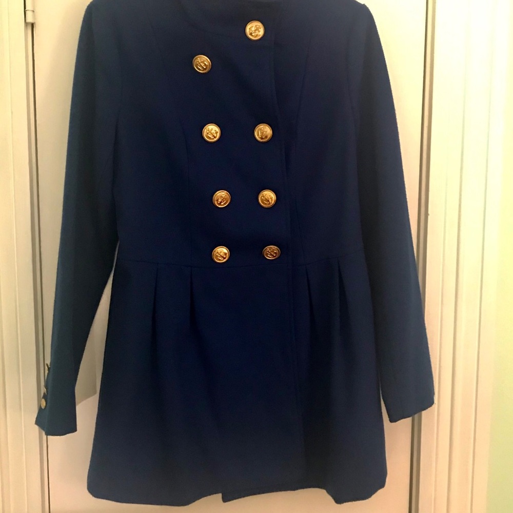 Forever 21 Women’s Dark Blue Coat, Size L